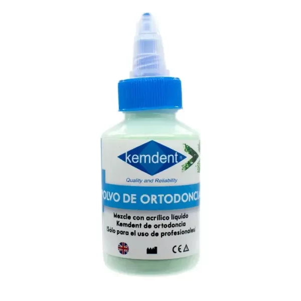 Acrílico De Ortodoncia Verde Con Diamantina 40Gr