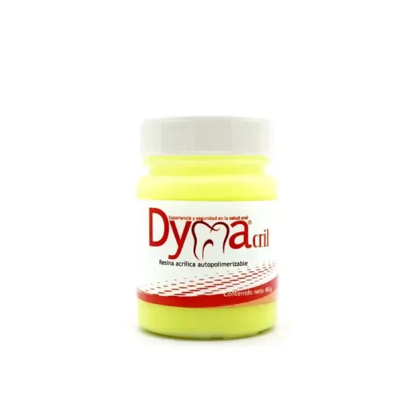 Acrílico de ortodoncia dymacril AMARILLO 40gr