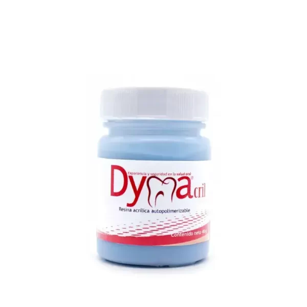 Acrílico de ortodoncia dymacril AZUL CLARO 40 gr