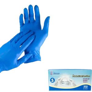 Guantes de nitrilo azules CHICOS (S)