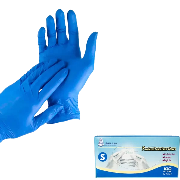 Guantes de nitrilo azules CHICOS (S)