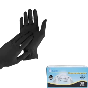 Guantes de nitrilo negros EXTRA CHICOS (XS)