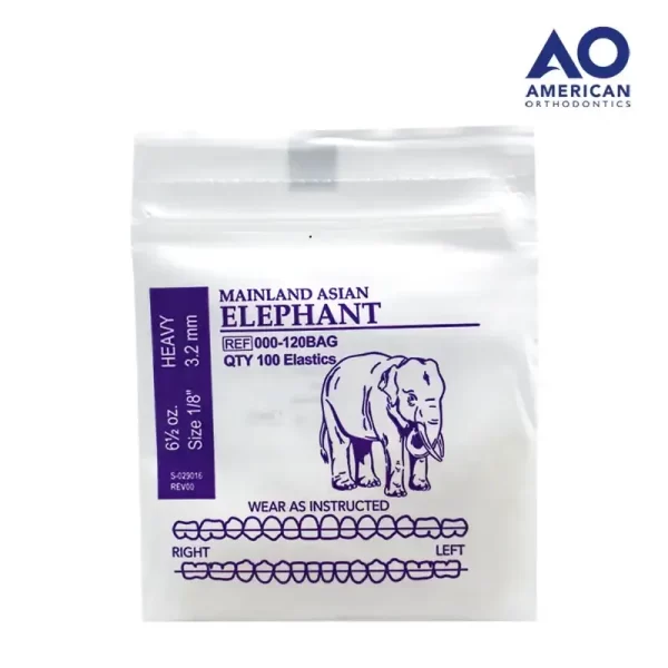 Ligas intraorales 6.5oz. 18 elefante American Orthodontics