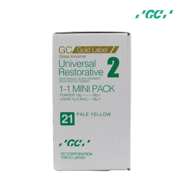 FUJI 2 ionomero MINI _GOLD LABEL_ 10g Y 5_6 ml